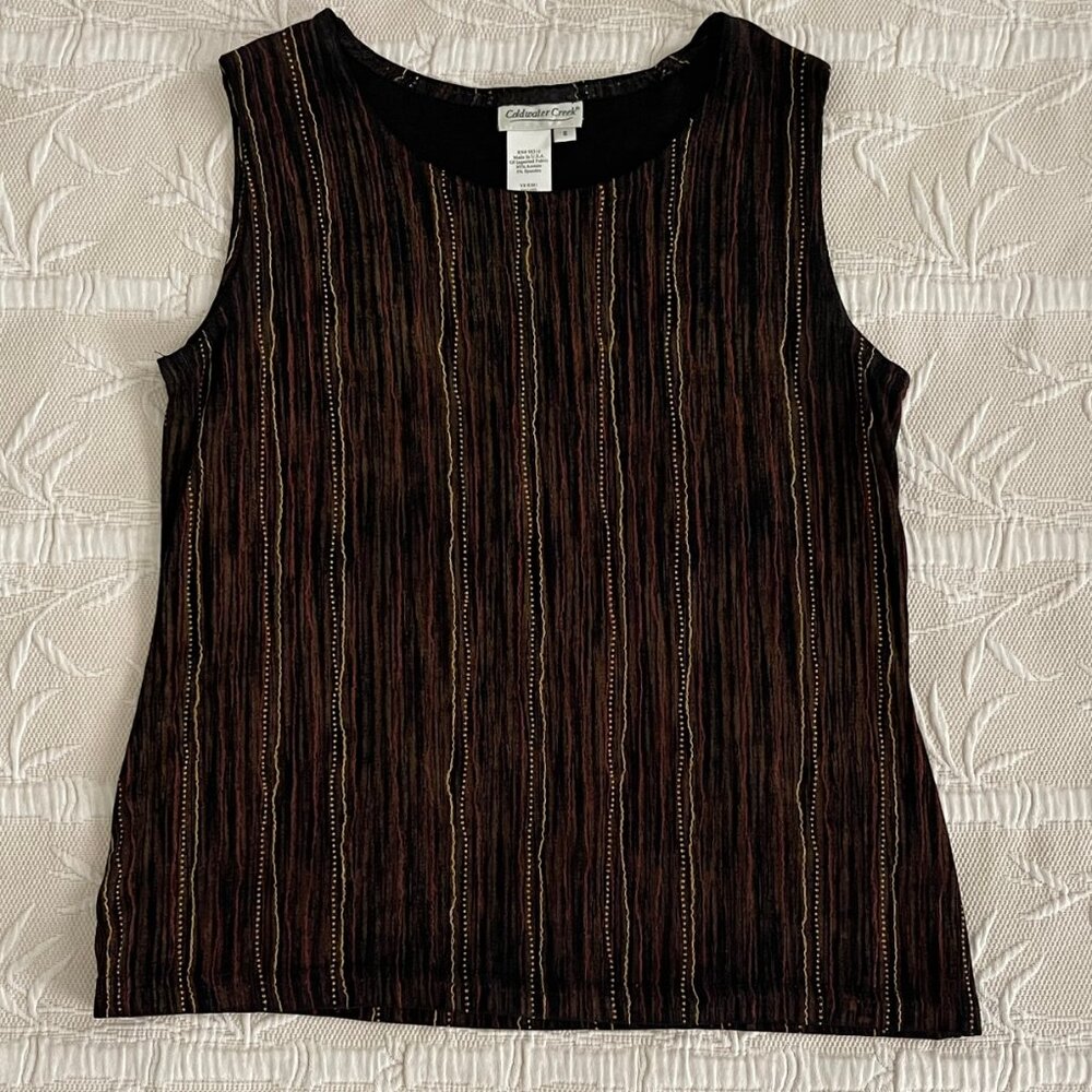 COLDWATER CREEK Sleeveless Top for Women Size Small Business or Casual